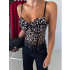 Leopardí korzetové elegantní body GINETA