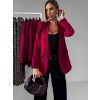 Červené elegantní basic sako EDITHA