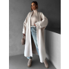 Krémový dlouhý oversize cardigan THADY bez zapínání
