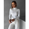 Bílý svetřík STREP s dlouhým rukávem