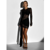 Černé krajkované sexy mini šaty STRACHY