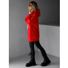 Červená basic oversize mikina CRUZY s kapucí