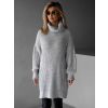 Šedý oversize dlouhý svetr THECLOAT s rolákem