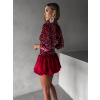 Červené flitrované krátké šaty JORGA