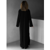 Černé dlouhé oversize šaty HATHOR s dlouhým rukávem