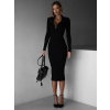 Černé dlouhé žerzejové šaty AILEL se zipem