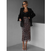 Leopardí elegantní midi sukně SLOZTH