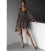 Leopardí krátké volánové šaty TERTIA s páskem