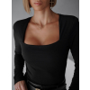Černé basic body LOVATY s dlouhým rukávem