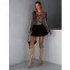 Leopardí elegantní mini šaty ARMANDO