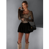Leopardí elegantní mini šaty ARMANDO