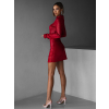 Červené přiléhavé koktejlové šaty OMIKRON