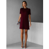 Vínové svetrové pouzdrové šaty KAPA