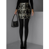 Černá flitrovaná mini sukně FELICIA