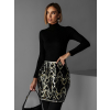Černá flitrovaná mini sukně FELICIA