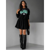 Černý dvojdílný komplet se sukní PYLADES
