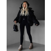 Černá zimní oversize puffy bunda LENUEL