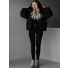 Černá zimní oversize puffy bunda LENUEL