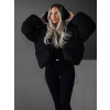 Černá zimní oversize puffy bunda LENUEL