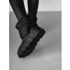 Černé kotníkové zimní boty AGATHA