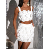 Bílý květinový komplet GVALO se sukní