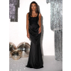 Černé dlouhé elegantní plesové šaty NADIA