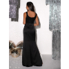 Černé dlouhé elegantní plesové šaty NADIA