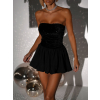 Černé krátké třpytivé party šaty ALBINA