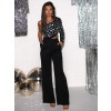 Černý společenský asymetrický overal EDIVAD