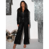 Černý třpytivý dlouhý stylový overal EZIOT s flitry