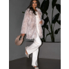Béžový faux fur kožešinový kabát CAMTU