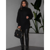 Černý oversize dlouhý svetr CARLA s rolákem