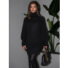 Černý oversize dlouhý svetr CARLA s rolákem