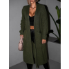 Khaki dlouhý oversize cardigan ELIGIE