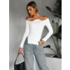 Bílé stylové triko RUMINA
