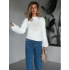 Bílý svetřík BELERON s aplikací