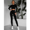 Černý sportovní elastický komplet KEYA