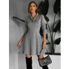 Šedé áčkové šaty CUONG se zipem