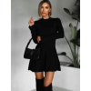 Černé vypasované krátké šaty GIAHANY