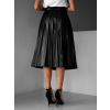 Černá koženková midi sukně GWYNECH