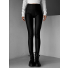 Černé koženkové basic legíny ALOCA