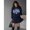 Tmavě modrý komplet PYLADES se skládanou sukní