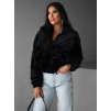 Černá plyšová mikina AZRIEL