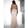 Růžové dlouhé večerní šaty NADIA