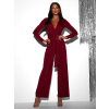Bordó elegantní společenský overal BAOTRA