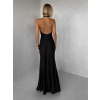 Černé večerní dlouhé šaty TRUCE s holými zády