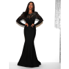 Černé dlouhé plesové šaty DENERYS