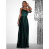 Smaragdové večerní dlouhé šaty TOBEN