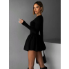 Černé vypasované krátké šaty ARMANDO