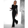 Černý elegantní společenský overal LAMBDA